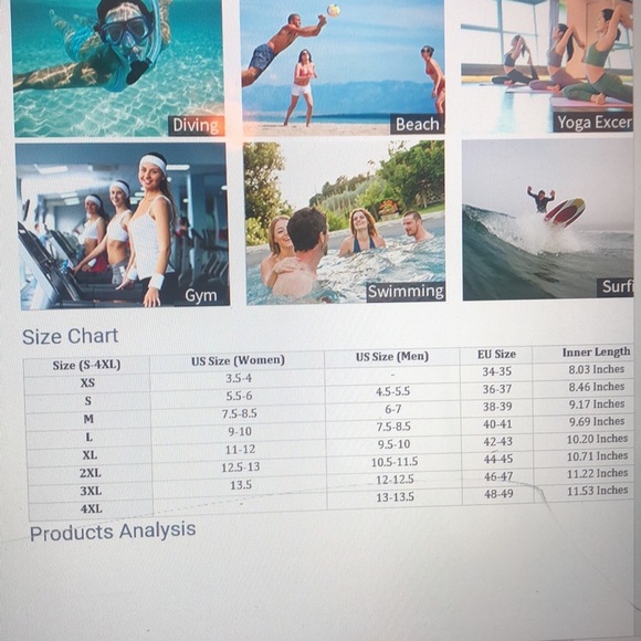 NWT! Unisex Adults & Children exercise & Water Shoes Barefooted size varies - Picture 5 of 5